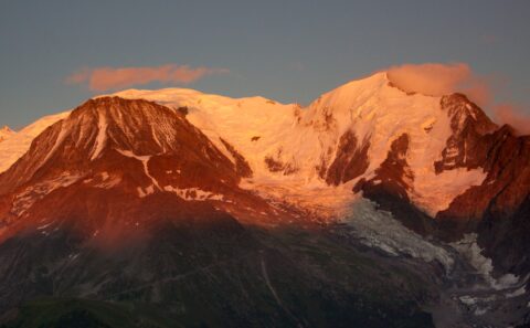 Mont Blanc Massif Sunset